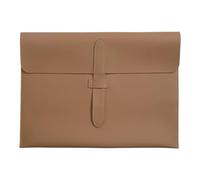 A4 Leather Document Bag,Interview File Folder, Paper Organiser Storage,Business Office For(Color 03)
