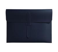A4 Leather Document Bag,Interview File Folder, Paper Organiser Storage,Business Office For(Color 2)