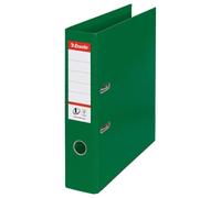 Esselte A4 Lever Arch File, Green, 72mm Spine, Plastic, 811360, 500 Sheets Capac