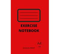 A4 Math notebook.: 4mm Squared quad workbook. 100 pages 90gsm graph paper notebook. Math and Science notepad. For kids, school, college, adults, architects, students. Large print. Paperback.