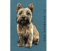 A4 Notebook 6mm: Cairn Terrier Dog Lined Exercise Book