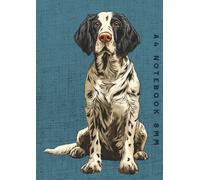 A4 Notebook 8mm: Blue English Setter Dog