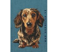 A4 Notebook 8mm: Dapple Long Haired Dachshund Dog