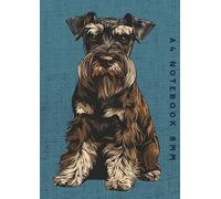A4 Notebook 8mm: Standard Schnauzer Dog Lined Exercise Book