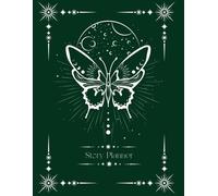 A4 Notebook Dark Green Silver - 200 Pages, 100 Sheets, Drafting Book, Story Planner, Writing, Character Profiles, Journal, Notebook,