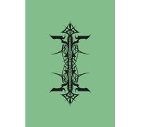 A4 Pin Stripes - Notebook: lined paper 106 pages - Black on Mint Green