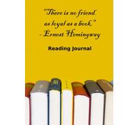 A4 Reading Journal Diary - Keep a record of books you read. Add ratings and reviews