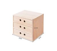 - A4 schedario da scrivania database cassetto archivio archivio file box forniture per ufficio scatola portatile e ordinata in legno (colore: 30 x 25 x 14,5 cm) (colore: B) (B)
