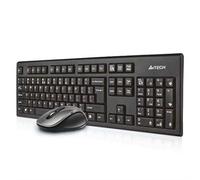 Tastiera e Mouse A4 Tech 7100N Qwerty UK Nero Monocromatica No Inglese QWERTY Qwerty US