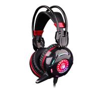 A4Tech Bloody G300 Stereofonico Padiglione auricolare Nero, Rosso cuffia e auricolare