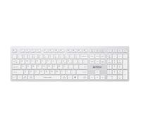 A4 Tech Fbx50C Bluetooth+2.4G Fn-Mm Kb - Tastiera Ricaricabile, Bianco