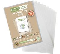 A4 Trasparente Ordine Schede, 50% Riciclato - Confezione Di 10 - ECO-ECO