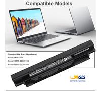 Batteria A41N1421 compatibile per notebook portatile Asus 14,4V Garanzia 2 Anni