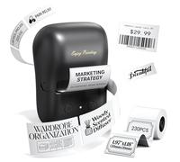 A421 Stampante Etichette Adesive da 40x15 a 50x80 mm, App Versatile con oltre 2000 Icone e 300 Caratteri, Etichettatrice Portatile Per Casa & Piccole Aziende, Bluetooth Compatibile con iOS & Android