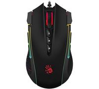 A4Tech Bloody J90S - Mouse da gioco a 4 core attivato, RGB personalizzabile, 8.000 CPI / 150IPS, 6 modalità Sniper, 2 pulsanti di fuoco extra, asse X/Y regolabile, stivale armatura X'Glide in metallo