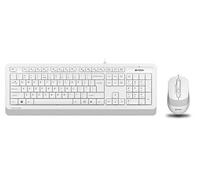 A4Tech F1010 Q USB Turco FN-Multimedia Keyboard+Ottico 1600DPI Gioco per mouse bianco
