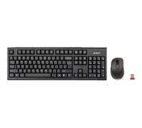 Tastiera e Mouse A4 Tech 7100N Qwerty UK Nero Monocromatica No Inglese QWERTY Qwerty US