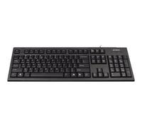 A4tech KR-85 Full-size (100%) Cablato USB QWERTY Nero US A4TKLA19739