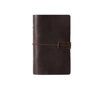 A5 A6 A7 Handmade Vintage Leather Cowhide Loose-leaf Notebook Ledger Travel Book Pocket Per scrivere e prendere appunti(A6-coffee)