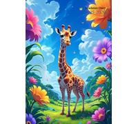 A5 Academic Diary kids: ( Cute Giraffe ) Week To View With Notes Page To Do List & Monthly Planner From August To July - Small Size - 12 Month ... Bound - No Ringbound - Gift Ideas for School.