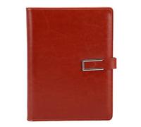 A5 Binder 6 Rings PU Leather Magnetic Closure Refillable Notebook Binder with 80 Sheets Paper for Daily Planning Journaling Office School Travel 9.25x7.09in