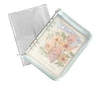 A5 Binder Notebook - 6 Ring Folder, Portable Collectible Organizer with Playful Finish, Loose Leaf Ornament with Decorative Touch, Notebook, Office Aid for Family, Studenti, Teacher, Commute, Outdoor,