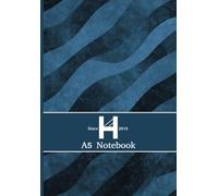 A5 Blank Notebook College Ruled For Students - School - Work - Journaling, Plain small Journal, 160 pages on White Paper