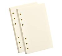 A5 Carta di Ricarica160 Fogli A5 Carta di Ricarica Inserti di Carta per A5 6 Fori Fogli di Ricambio per Quaderni A5 Carta a Bianche per Appunti Agende Planner, Schizzi, Diari, Giornaliero (Blank)