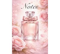 A5 checkered notebook with perfume bottle - Stylish notebook for notes and ideas