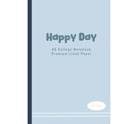 A5 College Ruled Notebook - Student Journal for Class Notes, Study Sessions, and Homework: Portable school notebook with lined pages, ideal for high school, college, and campus life