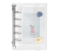 A5 Coperta per il notebook a 5 anelli Clear Binder in PVC Protezione migliorata Migliore Organizzazione Spazio personalizzabile facile Accesso per il Planner Scrapbooking Decorazione Travel School