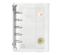 A5 Coperta per il notebook a 5 anelli Clear Binder in PVC Protezione migliorata Migliore Organizzazione Spazio personalizzabile facile Accesso per il Planner Scrapbooking Decorazione Travel School