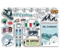 A5 Foglio Adesivo Val Gardena Adesivi Vinile - Italia Stazione sciistica Italiana Montagne Snowboard Vacanze Bandiera Viaggi Neve Sport Bagagli Scrapbooking #79068