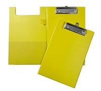 A5 giallo Foldover Portablocco con portapenne