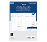 A5 Giorno lavorativo per pagina appuntamenti in inglese 2025