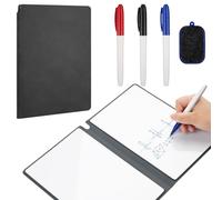 A5 Lavagna Bianca Cancellabile Portatile, 17x24cm, Lavagna Cancellabile Piccola, Riutilizzabile, Mini Lavagnetta Bianca Double Face, con Penne, Cancellino per Lavagna