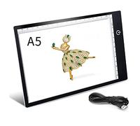 A5 LED Light Table Pad Light Pad LED Drawing Pad Luminosità regolabile Light Box Copy Board con cavo USB per artisti che disegnano Animazione Tappetino luminoso per pittura con diamanti