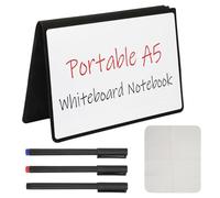 A5 Mini Lavagnette Cancellabili, 30 x 20 cm Lavagna Portatile con 3 Penne Neutre,Panno per la Pulizia della Lavagna, Utilizzo su Entrambi i Lati per Appunti, Elenchi, Promemoria(blu)