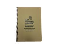 A5 Modestone Impermeabile Blocco Note (100 Pagine / 50 Fogli) - Marroncino -