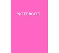 A5 Notebook 100 Lined Pages Matte Pink Notepad for Office School College University Home Writing Note Taking Stationery Supplies