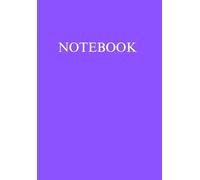 A5 Notebook 100 Lined Pages Matte Purple Notepad for Office School College University Home Writing Note Taking Stationery Supplies