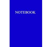 A5 Notebook 100 Lined Pages Matte Royal Blue Notepad for Office School College University Home Writing Note Taking Stationery Supplies