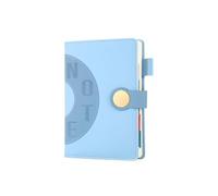 A5 - Punch Schedule Plan This Time Management Business Notebook-Schedule Book-Round Button-Sky Blue