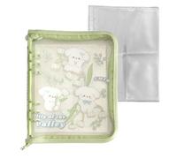 A5 Ring Binder Notebook - 6-Ring Folder | 23,5 x 18,8 x 2,9 cm Portatile Binder con funzione di foglia, PVC Material with Compact Design, Collectible Notebook for Family Students Teacher