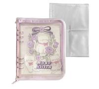 A5 Ring Binder Notebook - 6-Ring Folder | 23.5x18.8x2.9cm Portable Binder with Loose Leaf Function, PVC Material with Compact Design, Collectible Notebook for Family Students Teacher