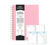 A5 Spiral Daily Planner Notebook, Efficient Portable Appointment Planner, Smooth Writing Task Checklist Organizer, Planner for Family, Friends, and Colleagues, Task Organizer for Home