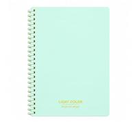 A5 Spiral Notebook, Lined Paper Journal, Waterproof Hardcover Notepad,Green | Quaderno a spirale A5 con copertina rigida, senza sbavature, robusto diario scolastico per studenti e professionisti