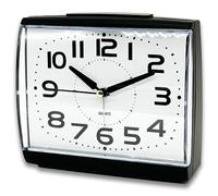 A5 - Sveglia da comodino silenziosa, senza ticchettio, di grandi dimensioni, orologio analogico con luce notturna, snooze, alimentato a batteria, progettato Artdeco si adatta a qualsiasi decorazione.