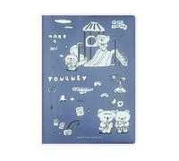 A5 - Taccuino in gomma con copertina in gomma, per studenti, semplice da viaggio, in paradiso