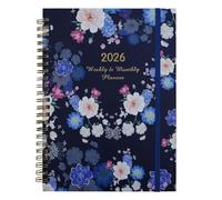 A5 Weekly Planner, 365-Day English Schedule Notebook With Strappy Binding, Circular Loose-Leaf Calendar Diary, Schedule Planning Manual For Work Study Life, 1 Notebook